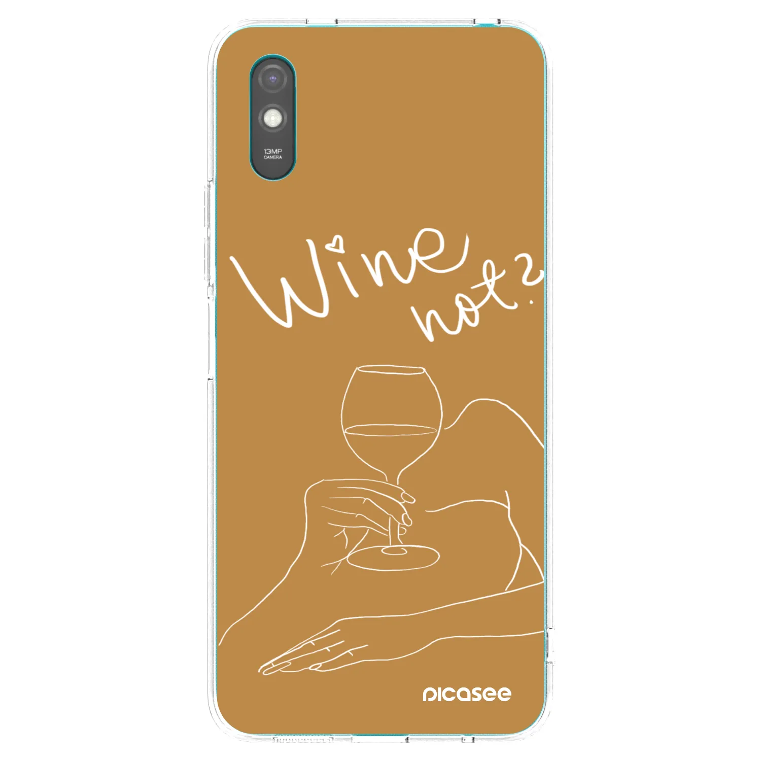 Picasee silikonski prozorni ovitek za Xiaomi Redmi 9AT - Wine not