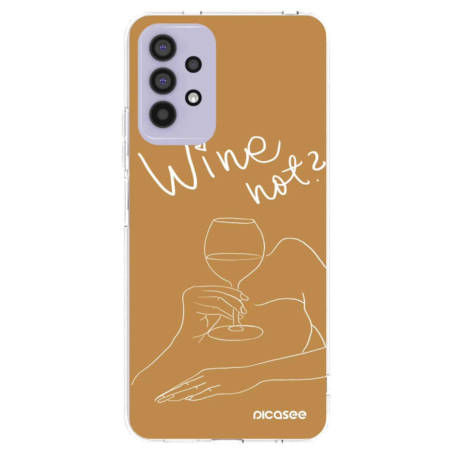 Picasee silikonski prozorni ovitek za Samsung Galaxy A32 4G SM-A325F - Wine not