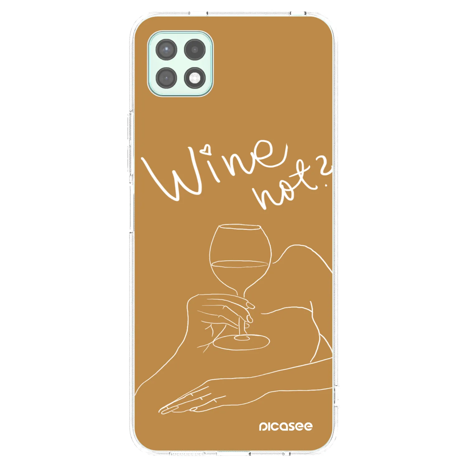 Picasee silikonski prozorni ovitek za Samsung Galaxy A22 A226B 5G - Wine not