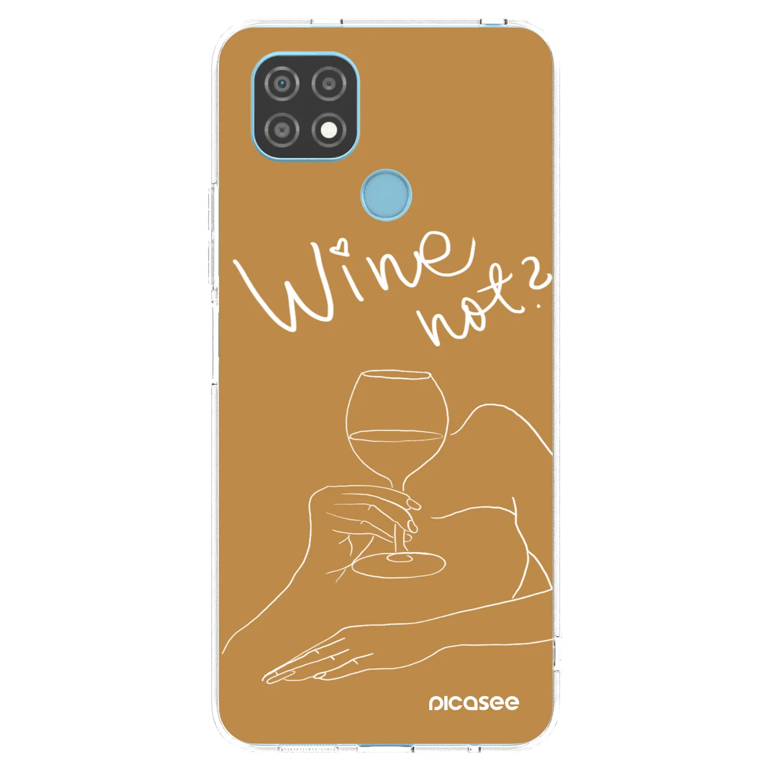 Picasee silikonski prozorni ovitek za Realme C21 - Wine not