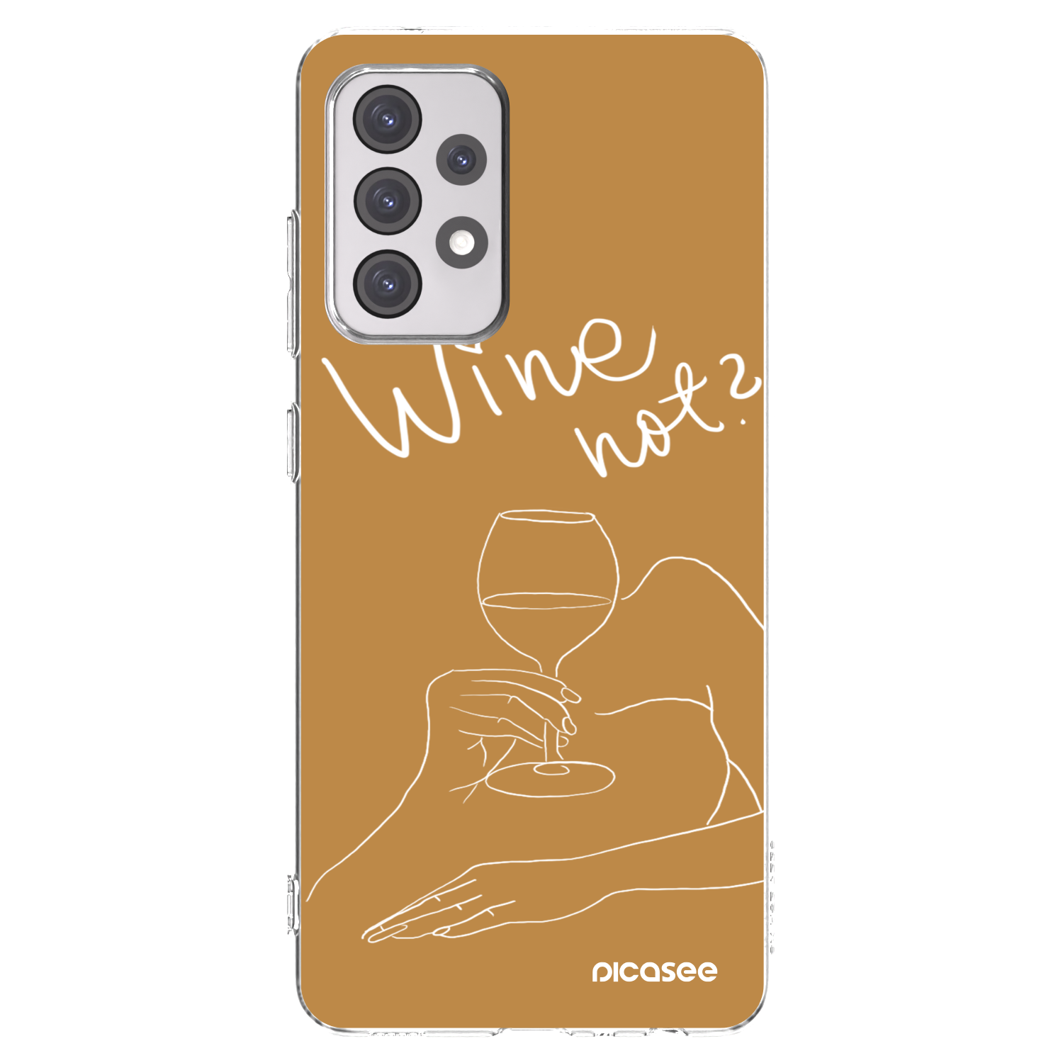 Picasee silikonski prozorni ovitek za Samsung Galaxy A52s 5G A528B - Wine not