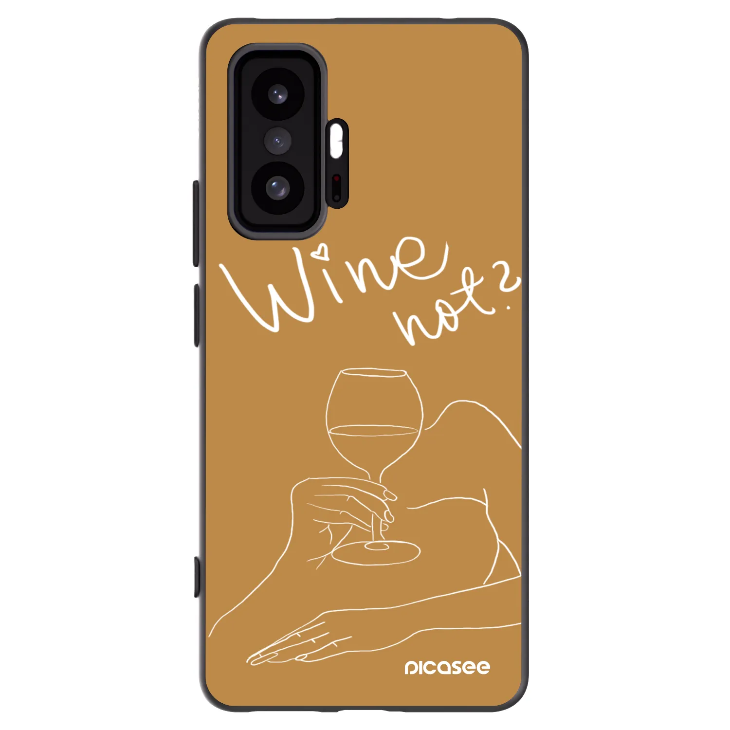 Picasee silikonski črni ovitek za Xiaomi 11T - Wine not