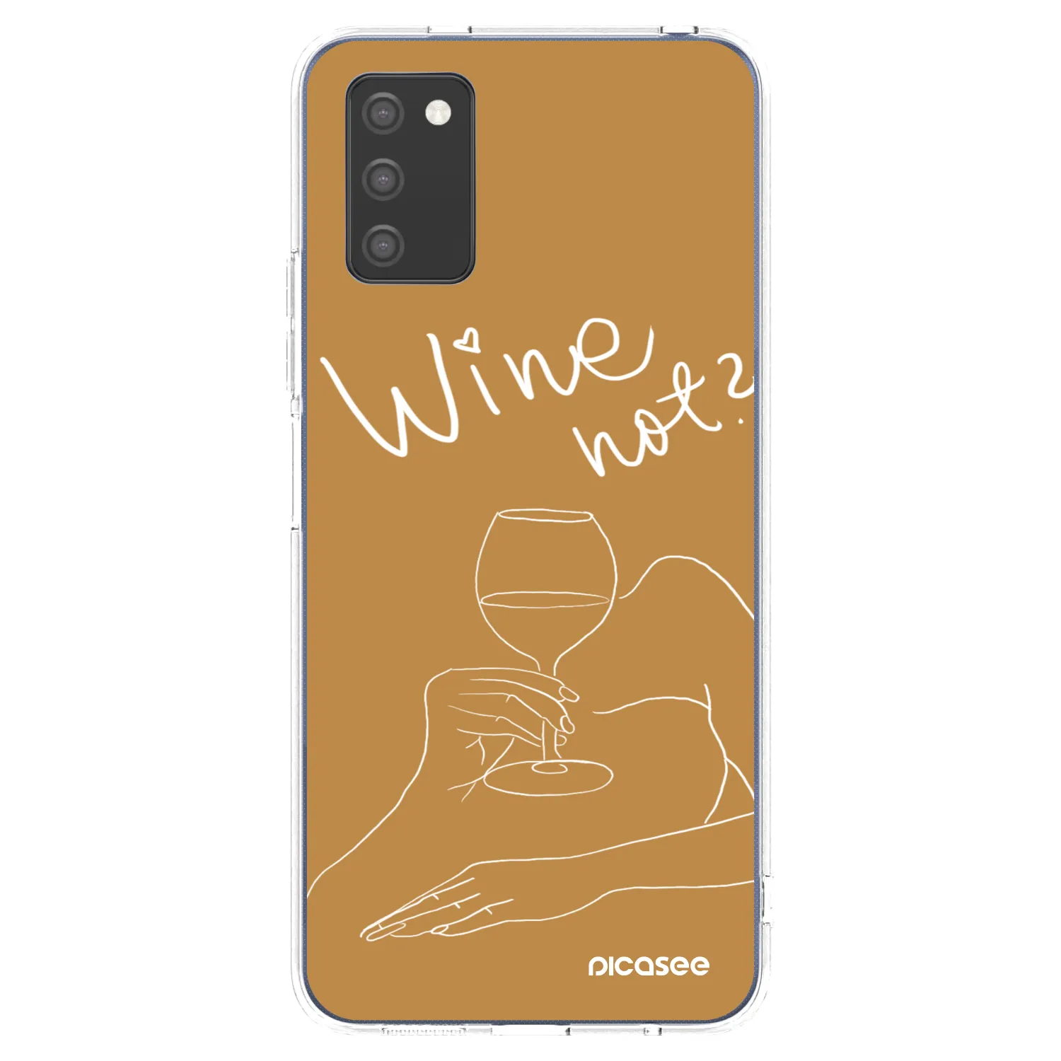 Picasee silikonski prozorni ovitek za Samsung Galaxy A03s A037G - Wine not