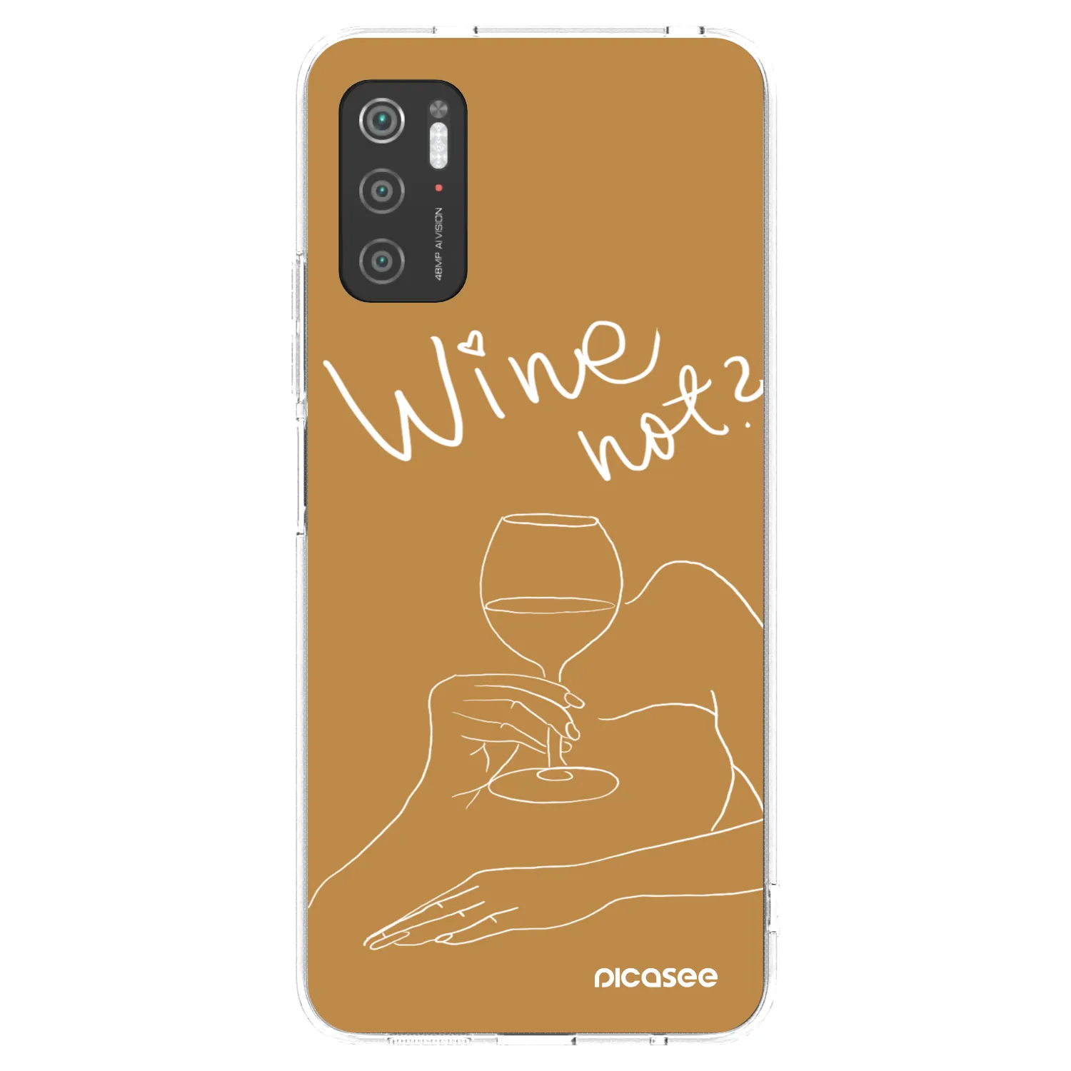 Picasee silikonski prozorni ovitek za Xiaomi Poco M3 Pro 5G - Wine not