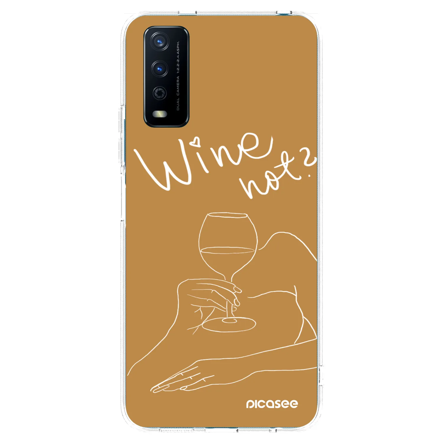 Picasee silikonski prozorni ovitek za Vivo Y11s - Wine not