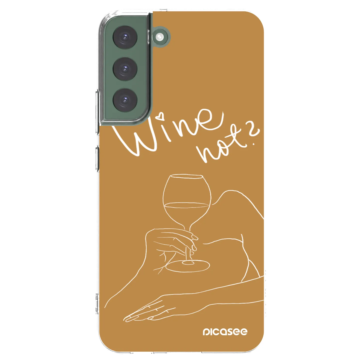 Picasee silikonski prozorni ovitek za Samsung Galaxy S22+ 5G - Wine not