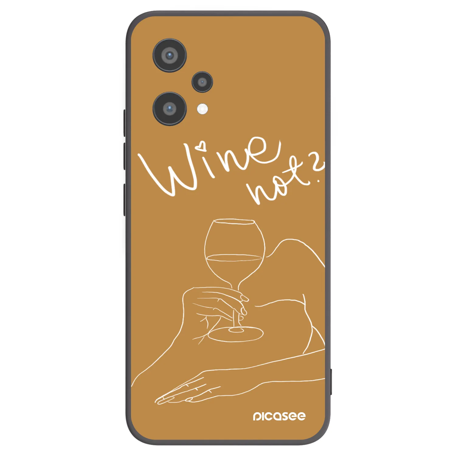 Picasee silikonski črni ovitek za Realme 9 Pro 5G - Wine not