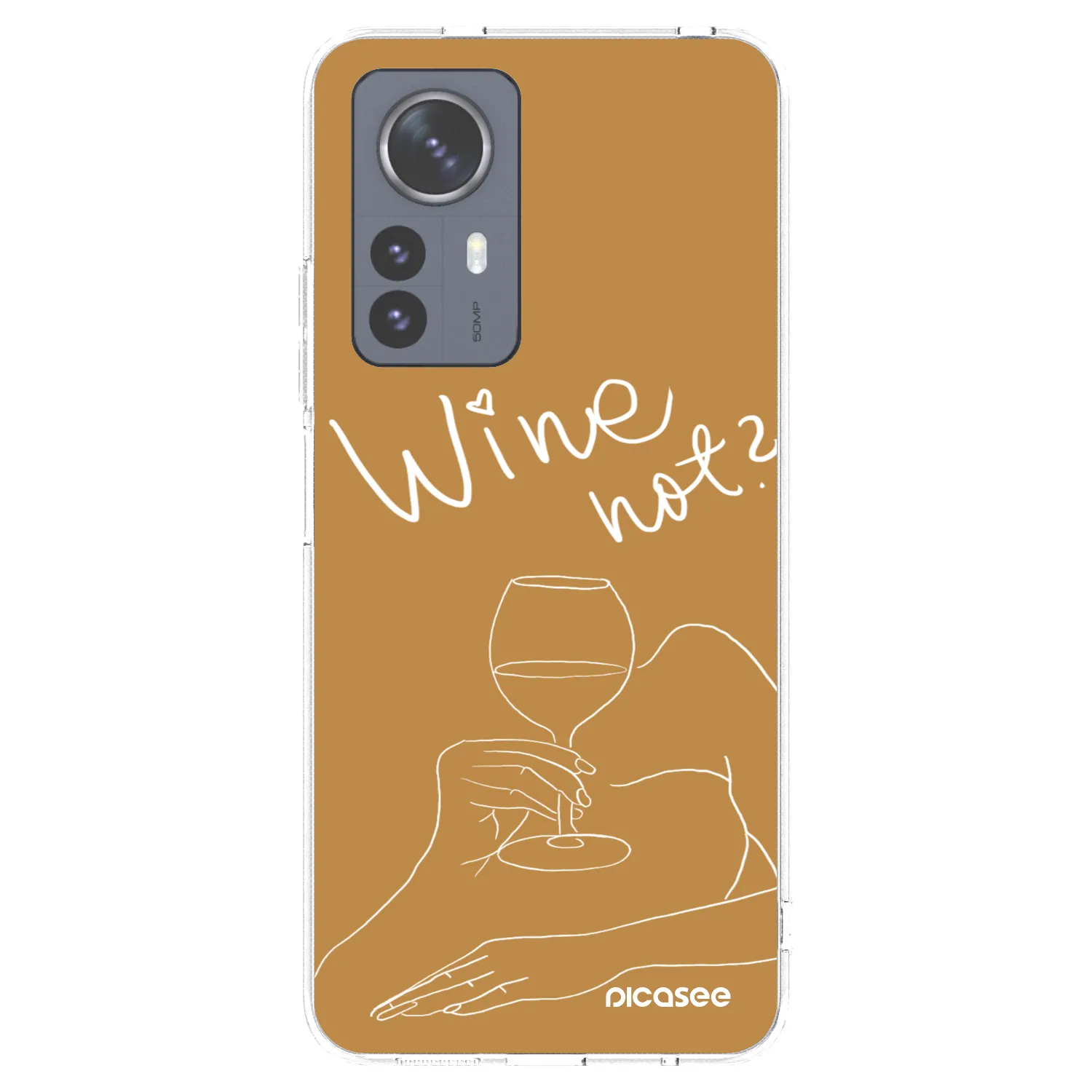 Picasee silikonski prozorni ovitek za Xiaomi 12 Pro - Wine not