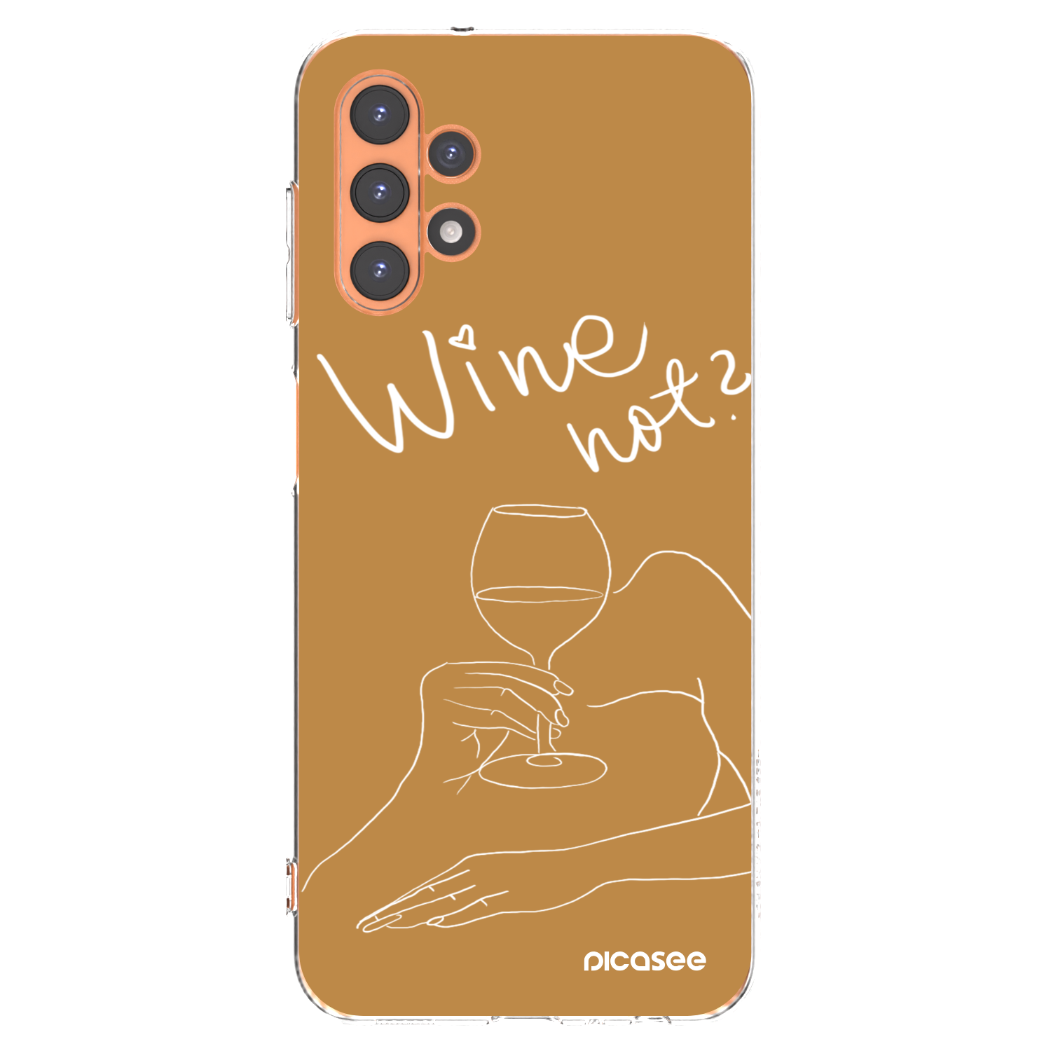 Picasee silikonski prozorni ovitek za Samsung Galaxy A13 4G A135 - Wine not