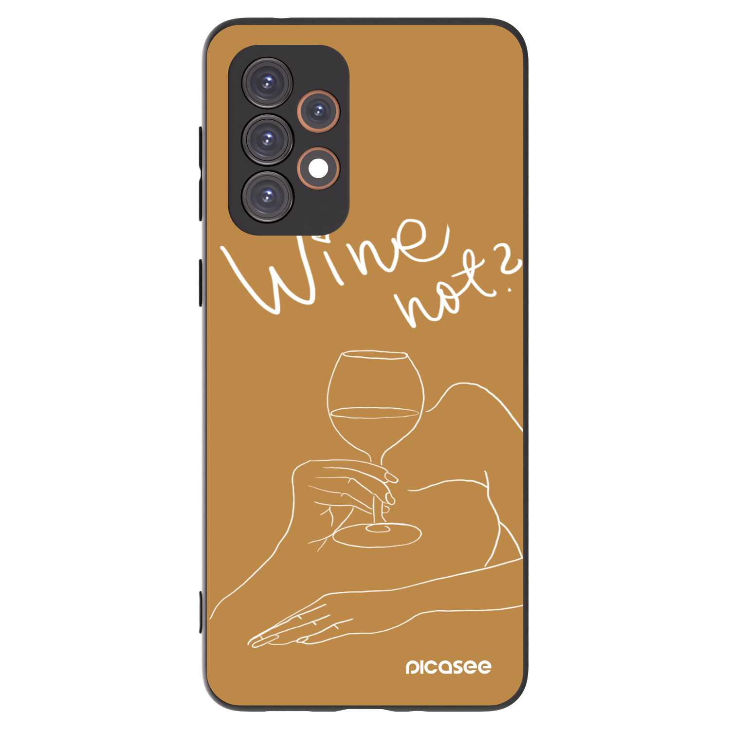 Picasee silikonski črni ovitek za Samsung Galaxy A33 5G A336 - Wine not