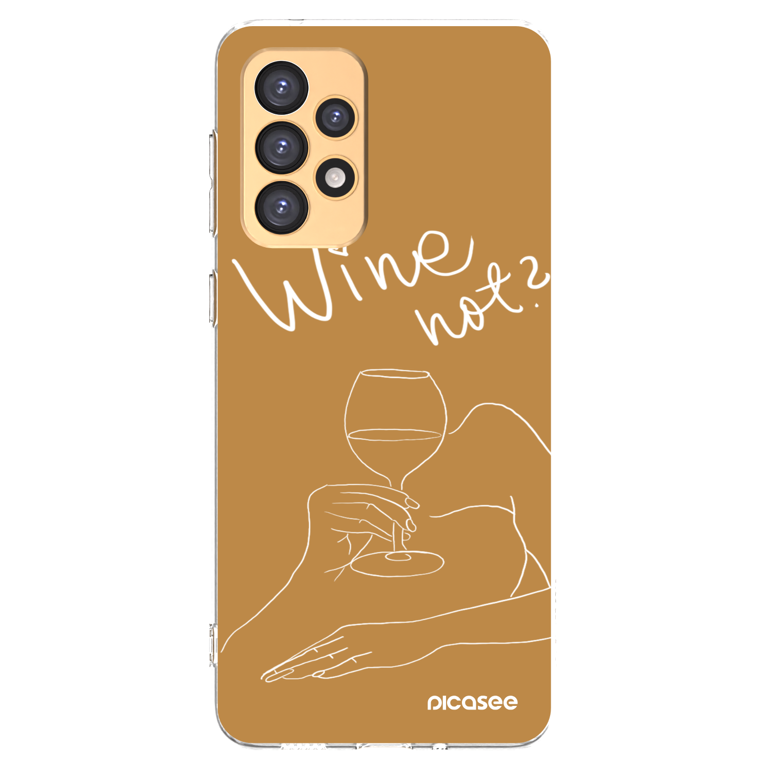 Picasee silikonski prozorni ovitek za Samsung Galaxy A33 5G A336 - Wine not
