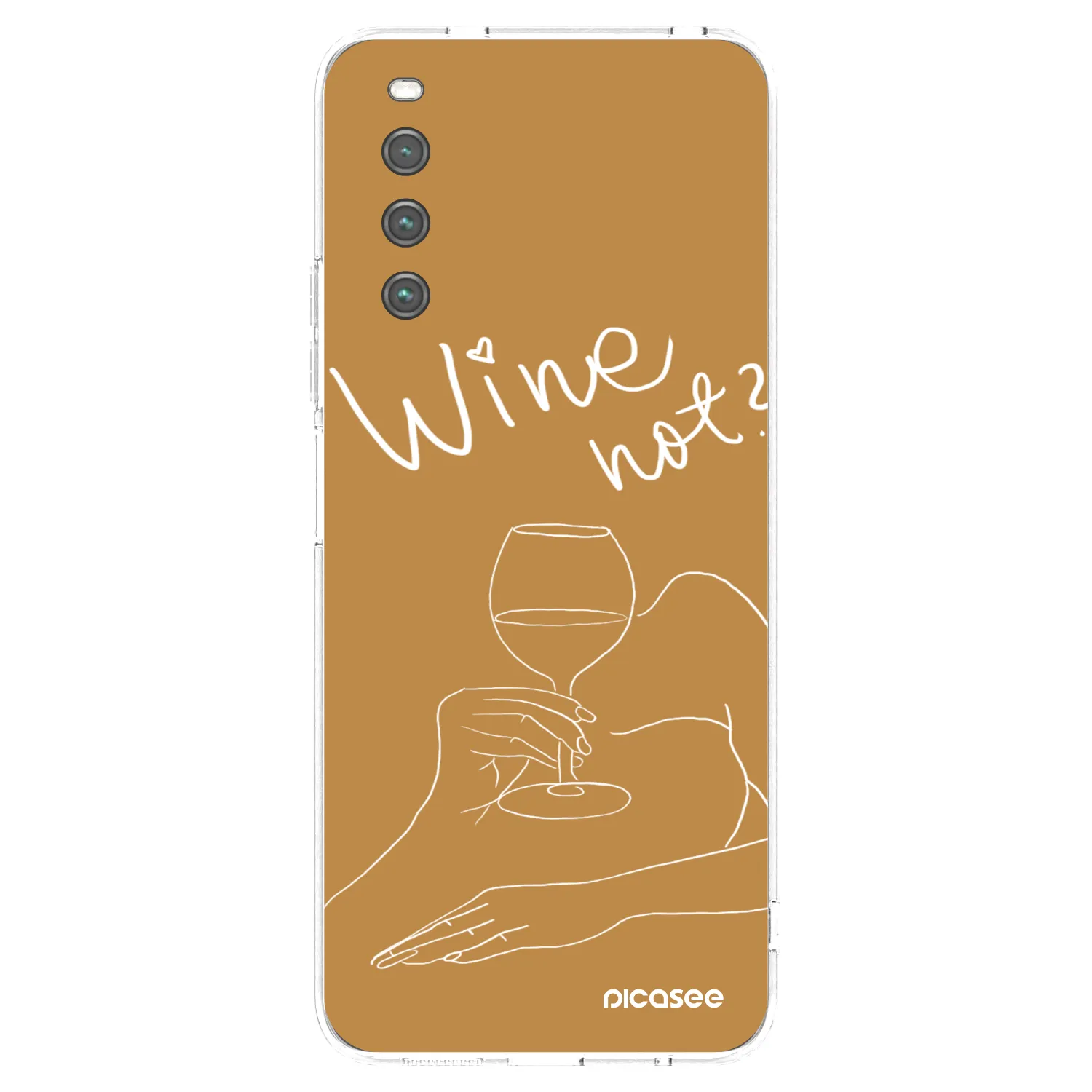 Picasee silikonski prozorni ovitek za Sony Xperia 10 IV 5G - Wine not