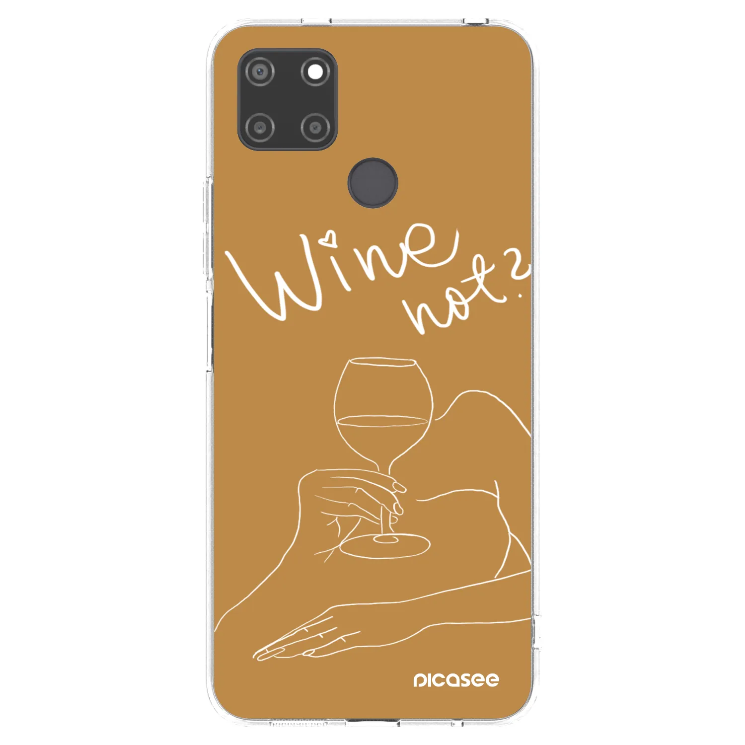 Picasee silikonski prozorni ovitek za Realme C21Y - Wine not