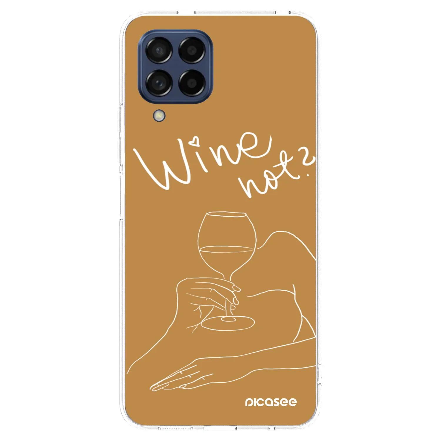 Picasee silikonski prozorni ovitek za Samsung Galaxy M53 5G - Wine not