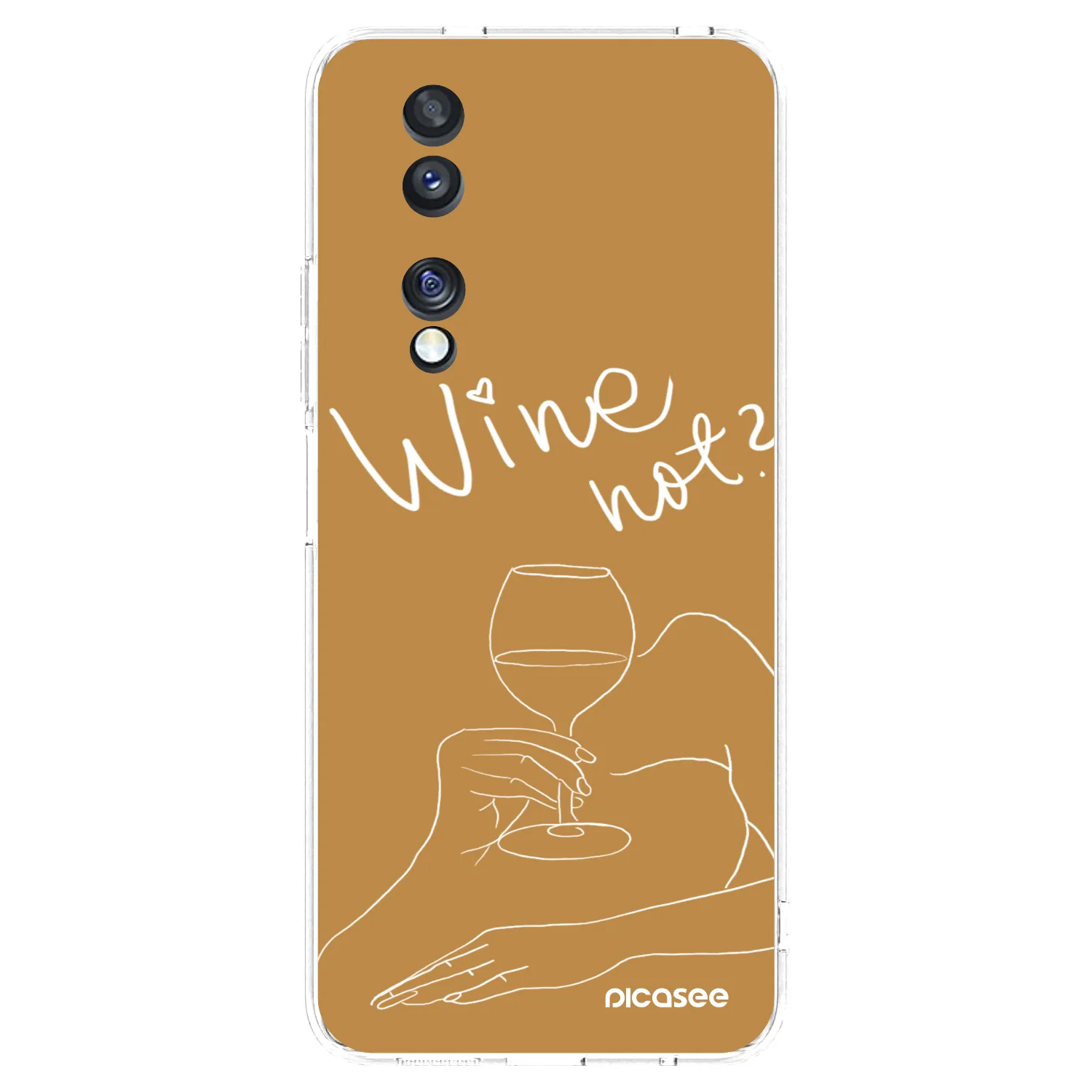 Picasee silikonski prozorni ovitek za Honor 70 - Wine not