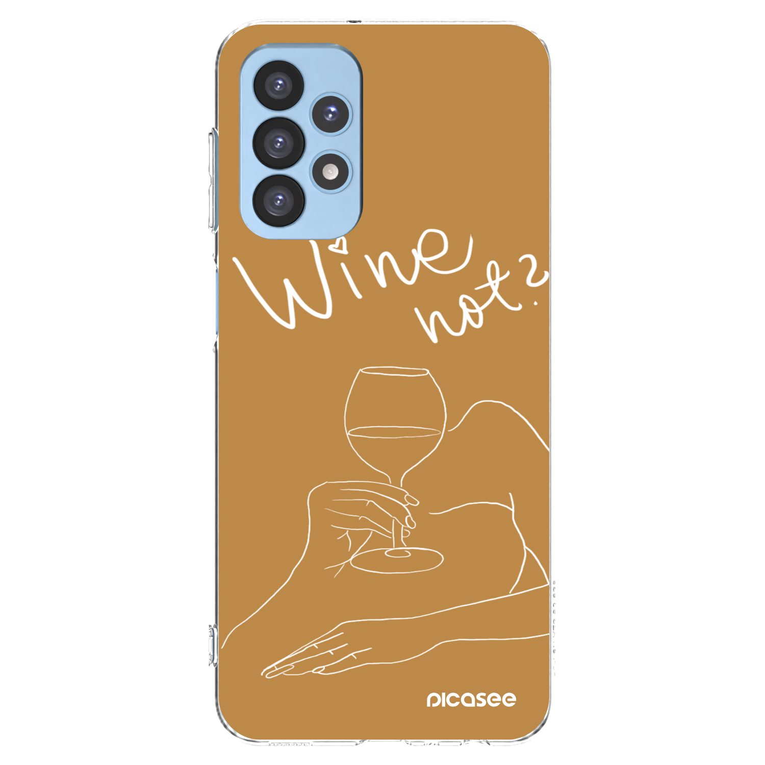 Picasee silikonski prozorni ovitek za Samsung Galaxy A23 A235F 4G - Wine not