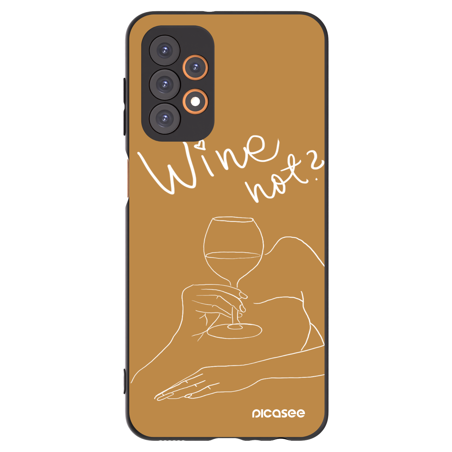 Picasee silikonski črni ovitek za Samsung Galaxy A23 A236B 5G - Wine not