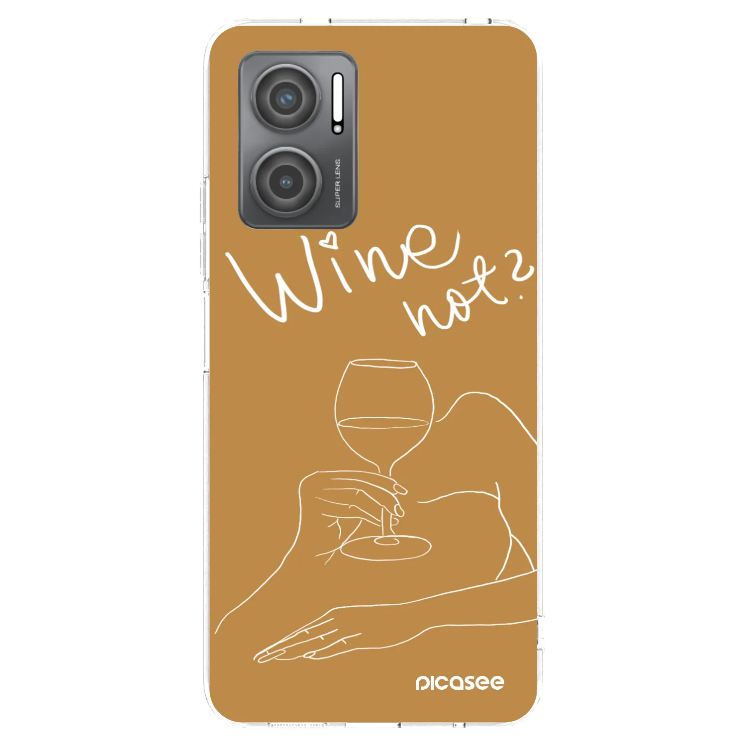 Picasee silikonski prozorni ovitek za Xiaomi Redmi 10 5G - Wine not