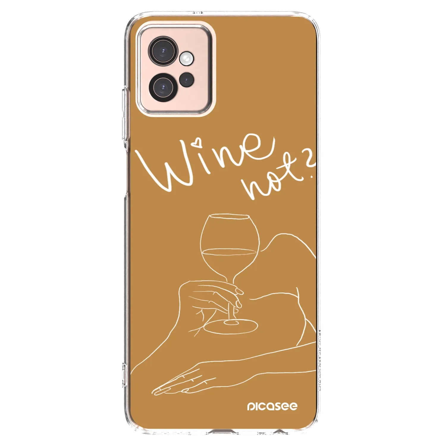Picasee silikonski prozorni ovitek za Motorola Moto G32 - Wine not