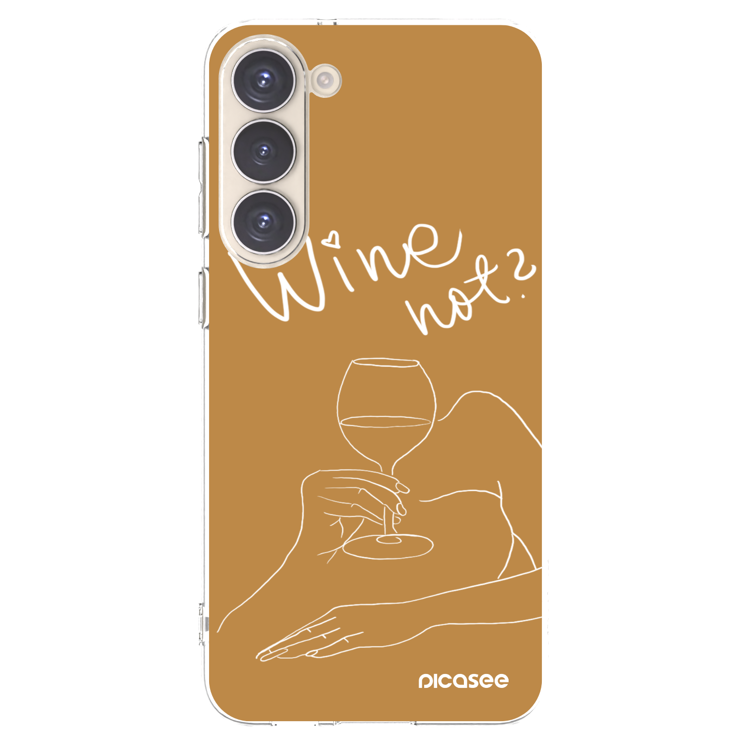 Picasee silikonski prozorni ovitek za Samsung Galaxy S23+ 5G - Wine not