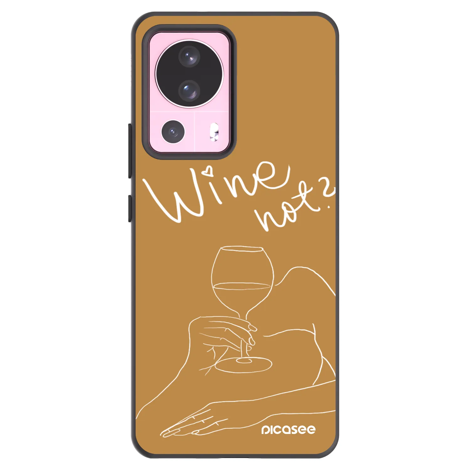 Picasee silikonski črni ovitek za Xiaomi 13 Lite - Wine not