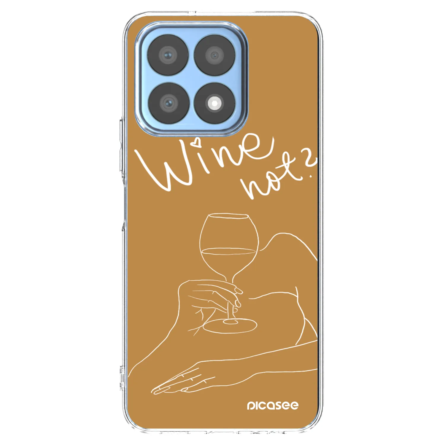 Picasee silikonski prozorni ovitek za Honor X8a - Wine not