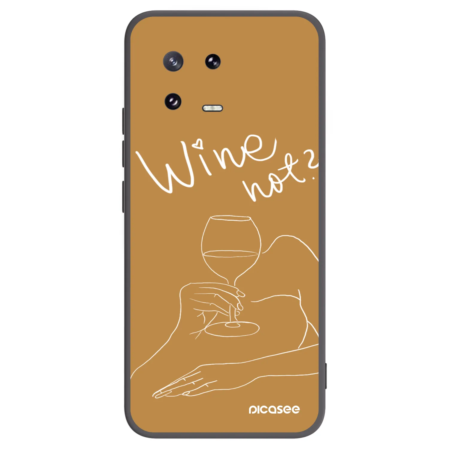 Picasee silikonski črni ovitek za Xiaomi 13 Pro - Wine not