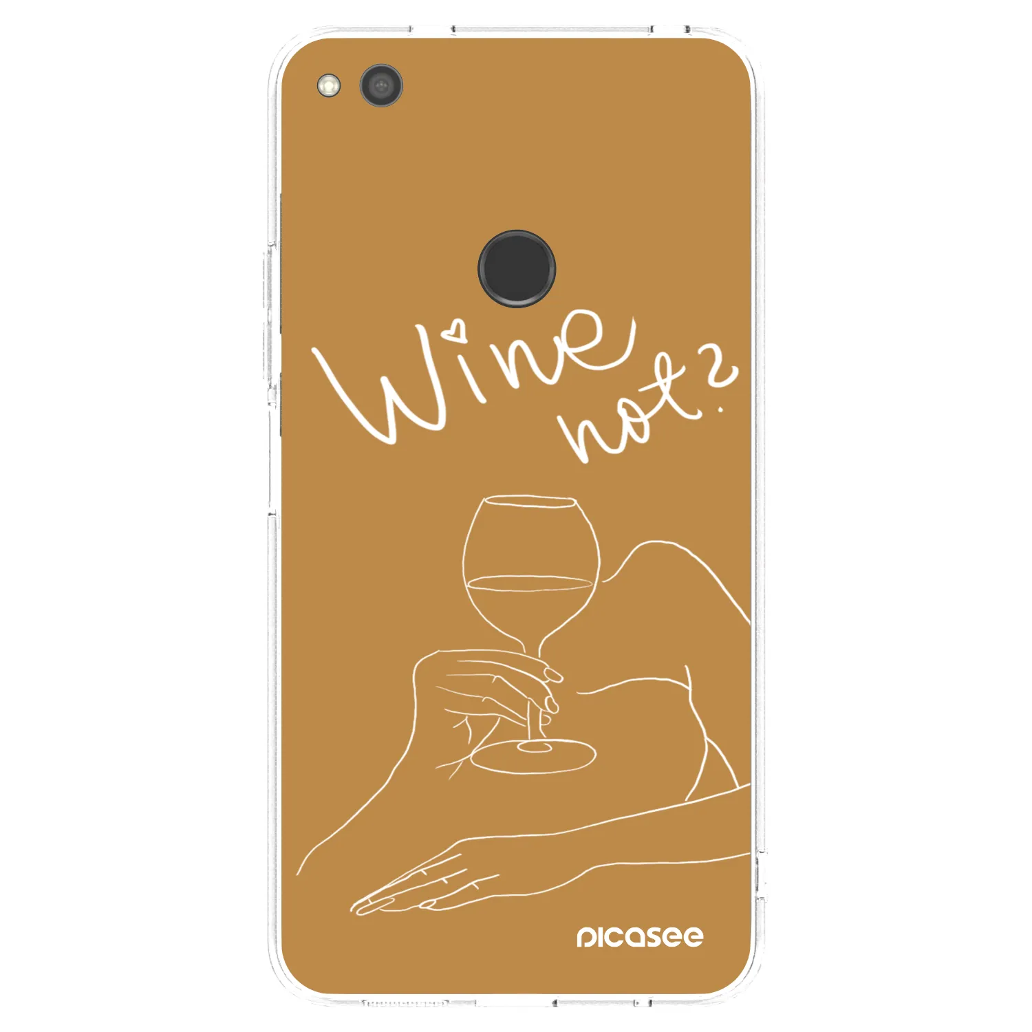 Picasee silikonski prozorni ovitek za Huawei P9 Lite 2017 - Wine not