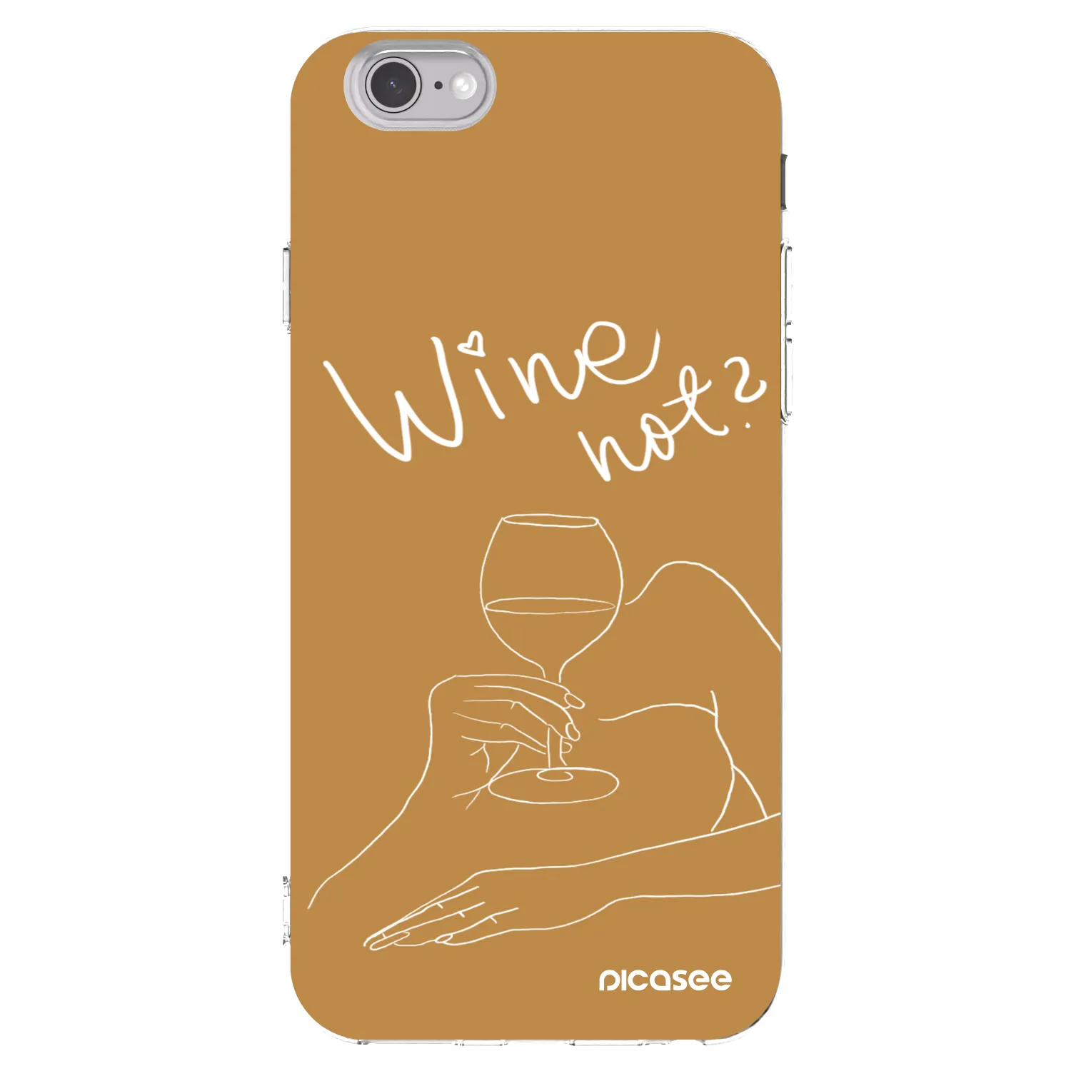 Picasee silikonski prozorni ovitek za Apple iPhone 6/6S - Wine not