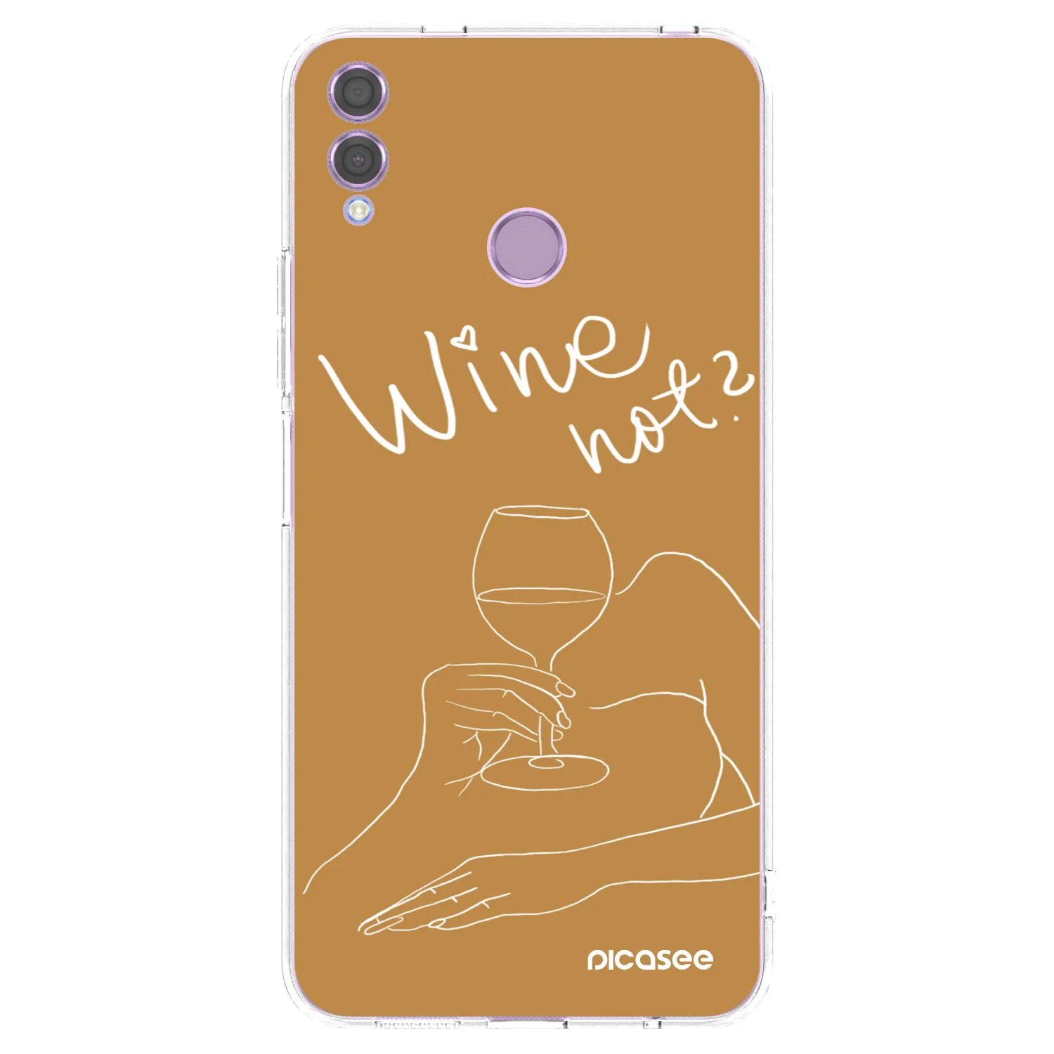 Picasee silikonski prozorni ovitek za Honor 8X - Wine not