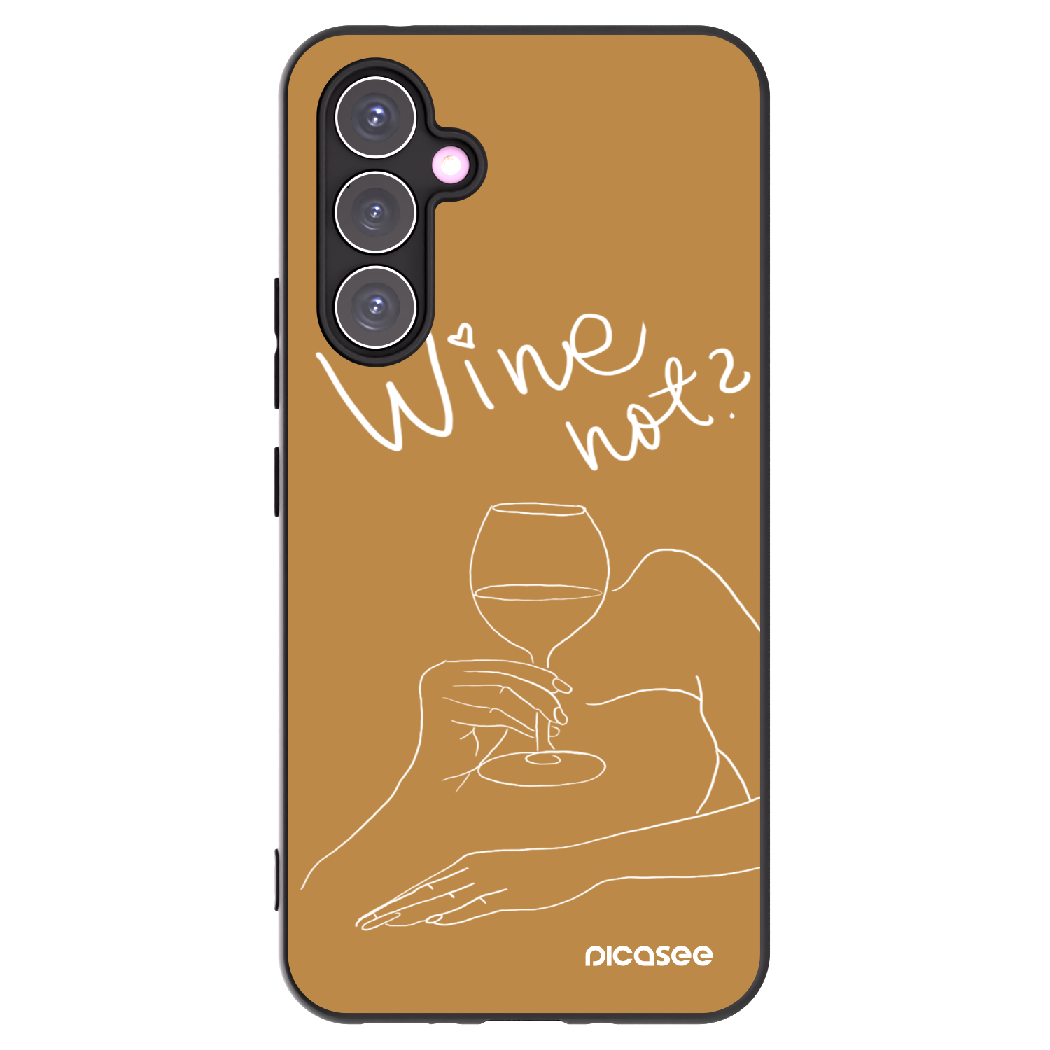 Picasee silikonski črni ovitek za Samsung Galaxy A54 5G A546B - Wine not