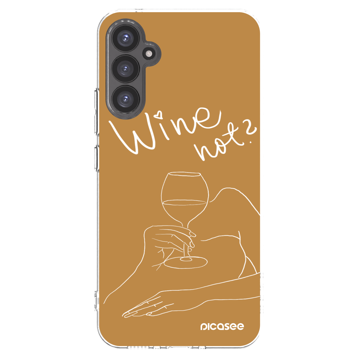 Picasee silikonski prozorni ovitek za Samsung Galaxy A34 5G A346B - Wine not
