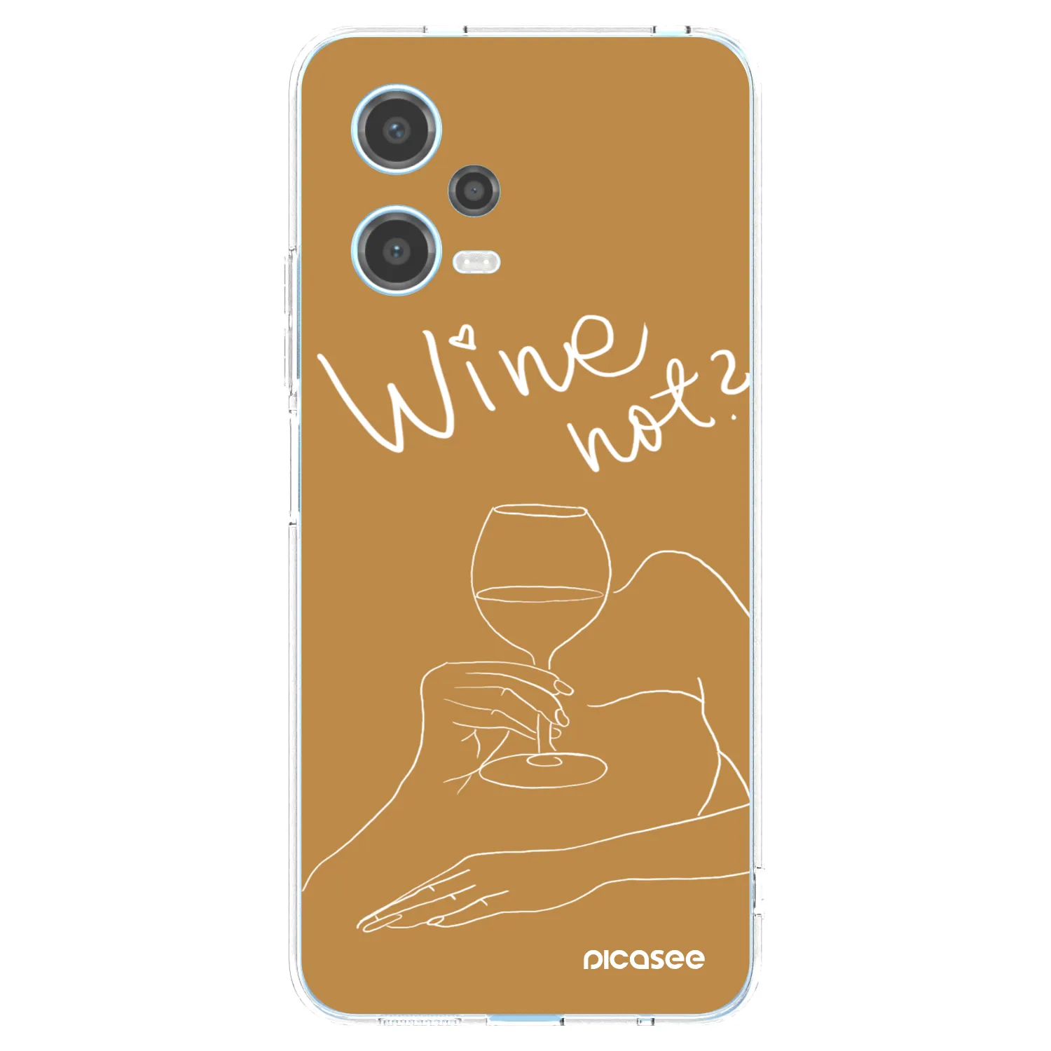 Picasee silikonski prozorni ovitek za Xiaomi Redmi Note 12 5G - Wine not