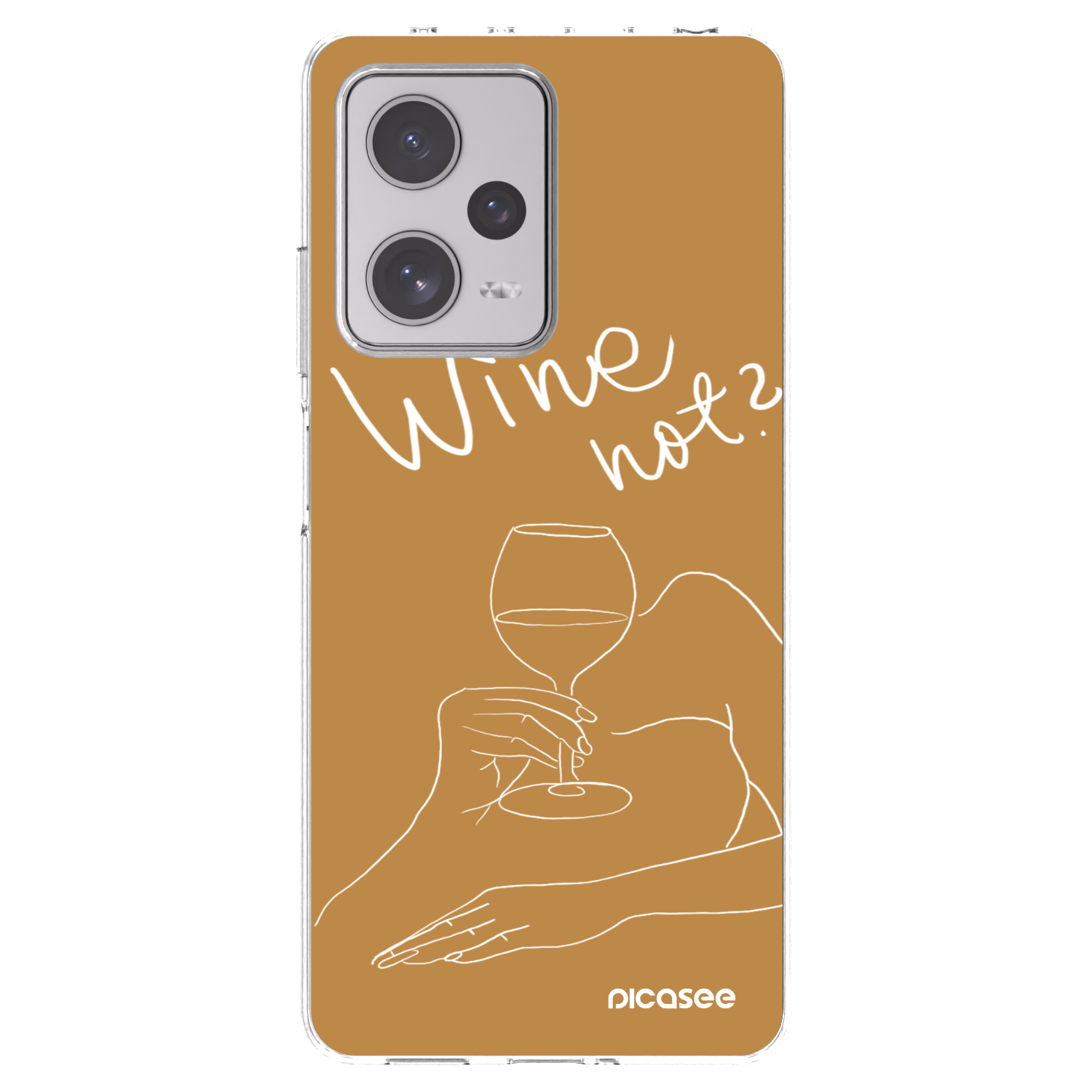 Picasee silikonski prozorni ovitek za Xiaomi Redmi Note 12 Pro+ 5G - Wine not