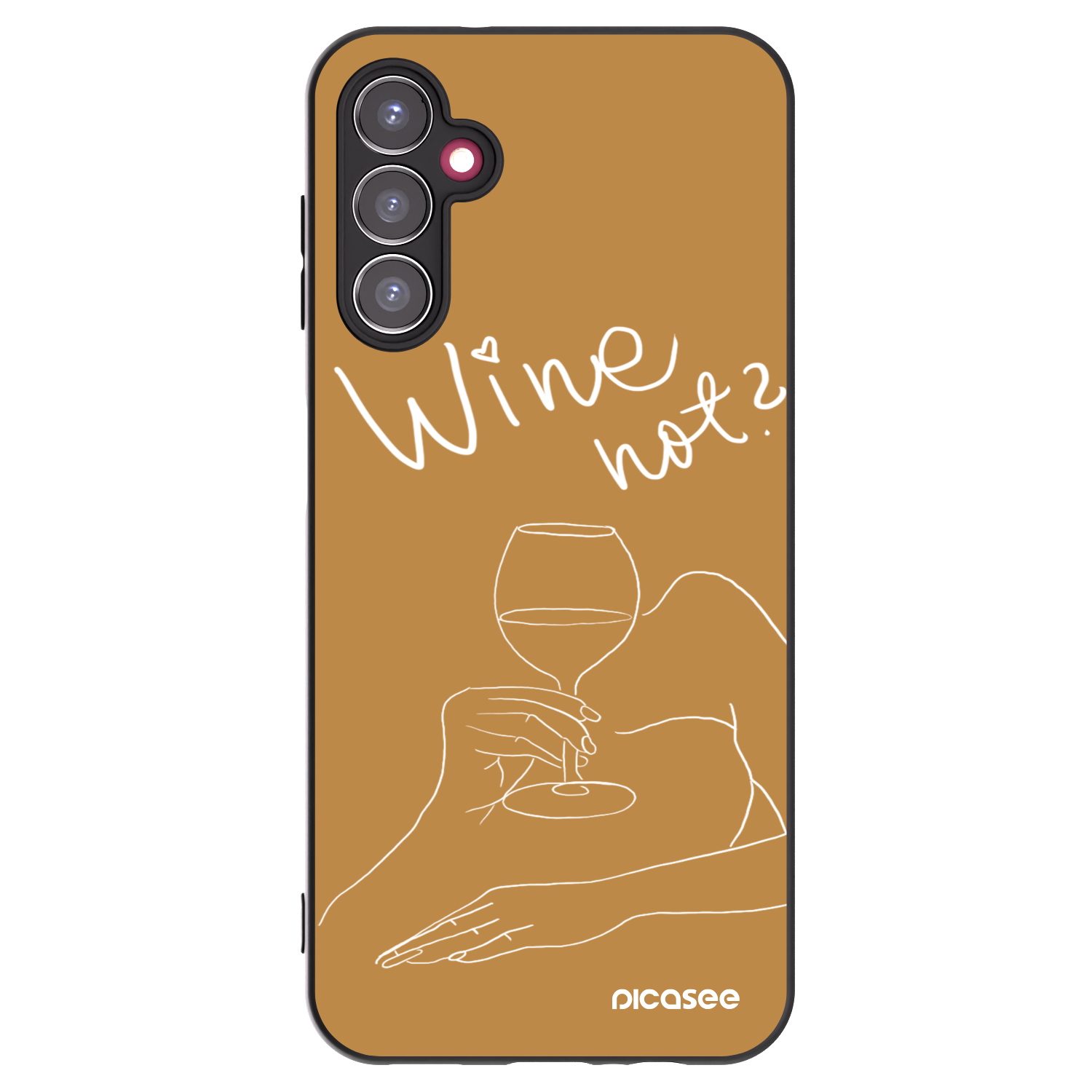 Picasee silikonski črni ovitek za Samsung Galaxy A14 4G A145R - Wine not