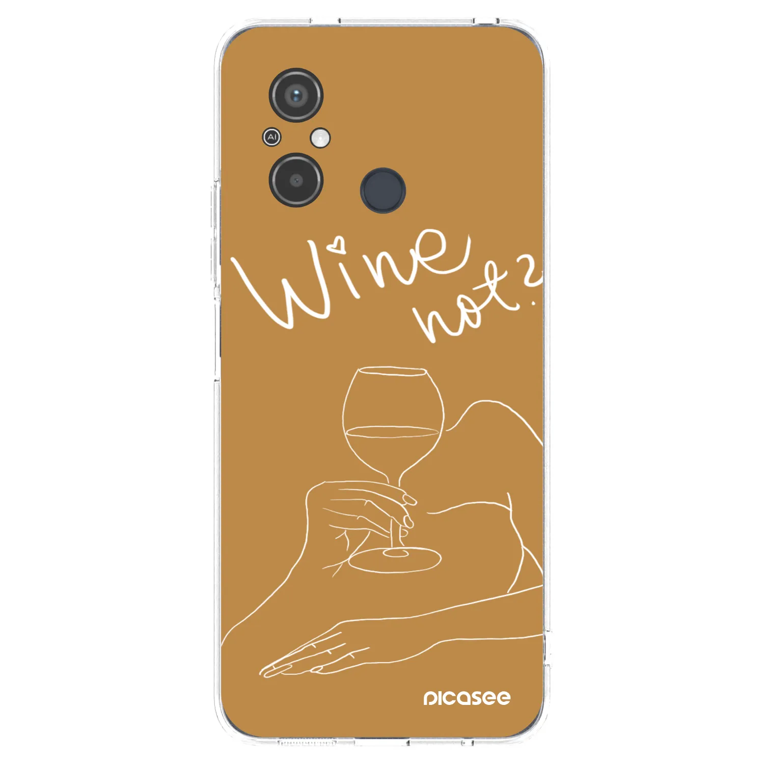 Picasee silikonski prozorni ovitek za Xiaomi Redmi 12C - Wine not