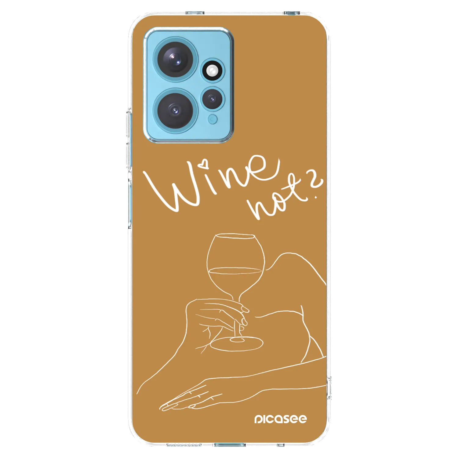 Picasee silikonski prozorni ovitek za Xiaomi Redmi Note 12 4G - Wine not