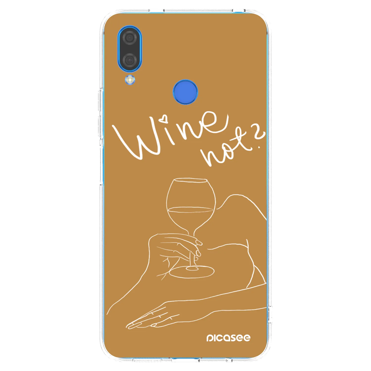 Picasee silikonski prozorni ovitek za Huawei Nova 3 - Wine not