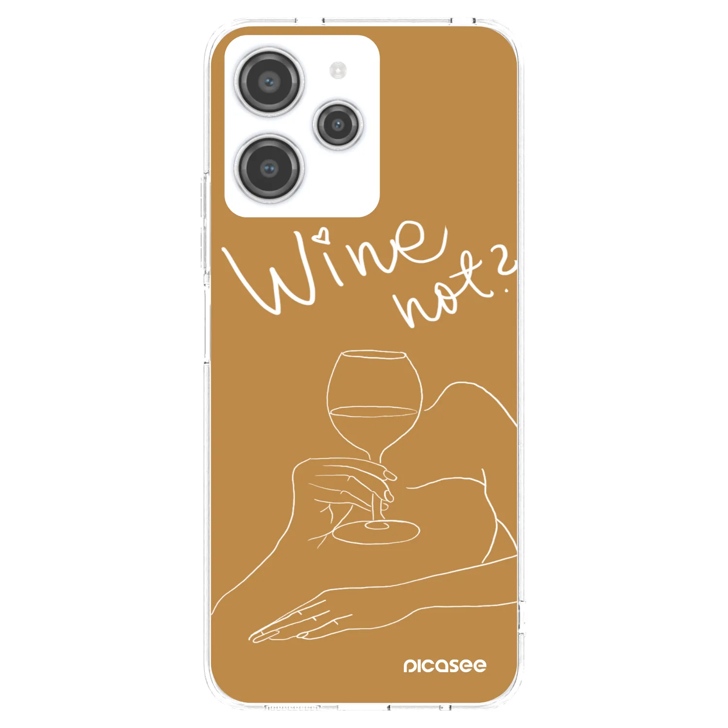 Picasee silikonski prozorni ovitek za Xiaomi Redmi 12 4G - Wine not