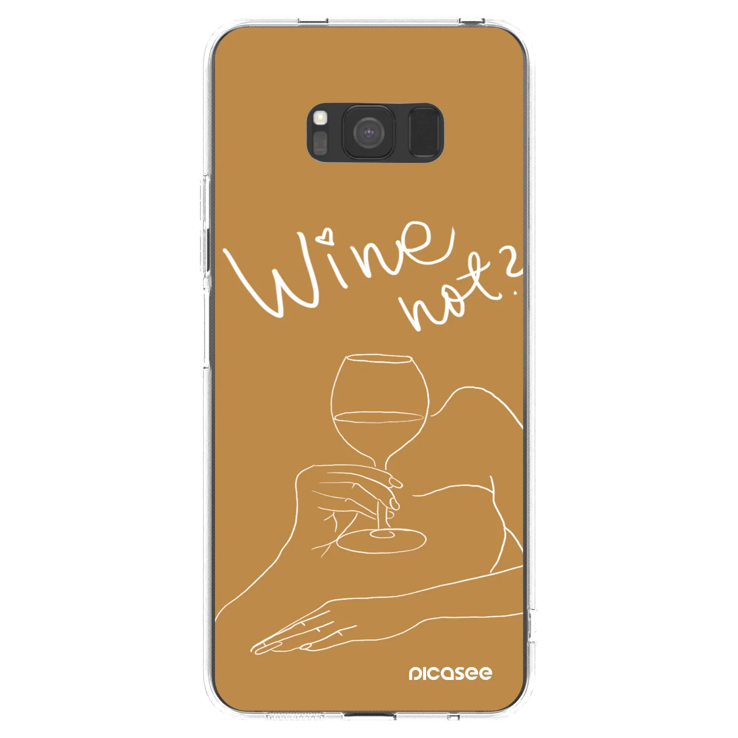 Picasee silikonski prozorni ovitek za Samsung Galaxy S8 G950F - Wine not
