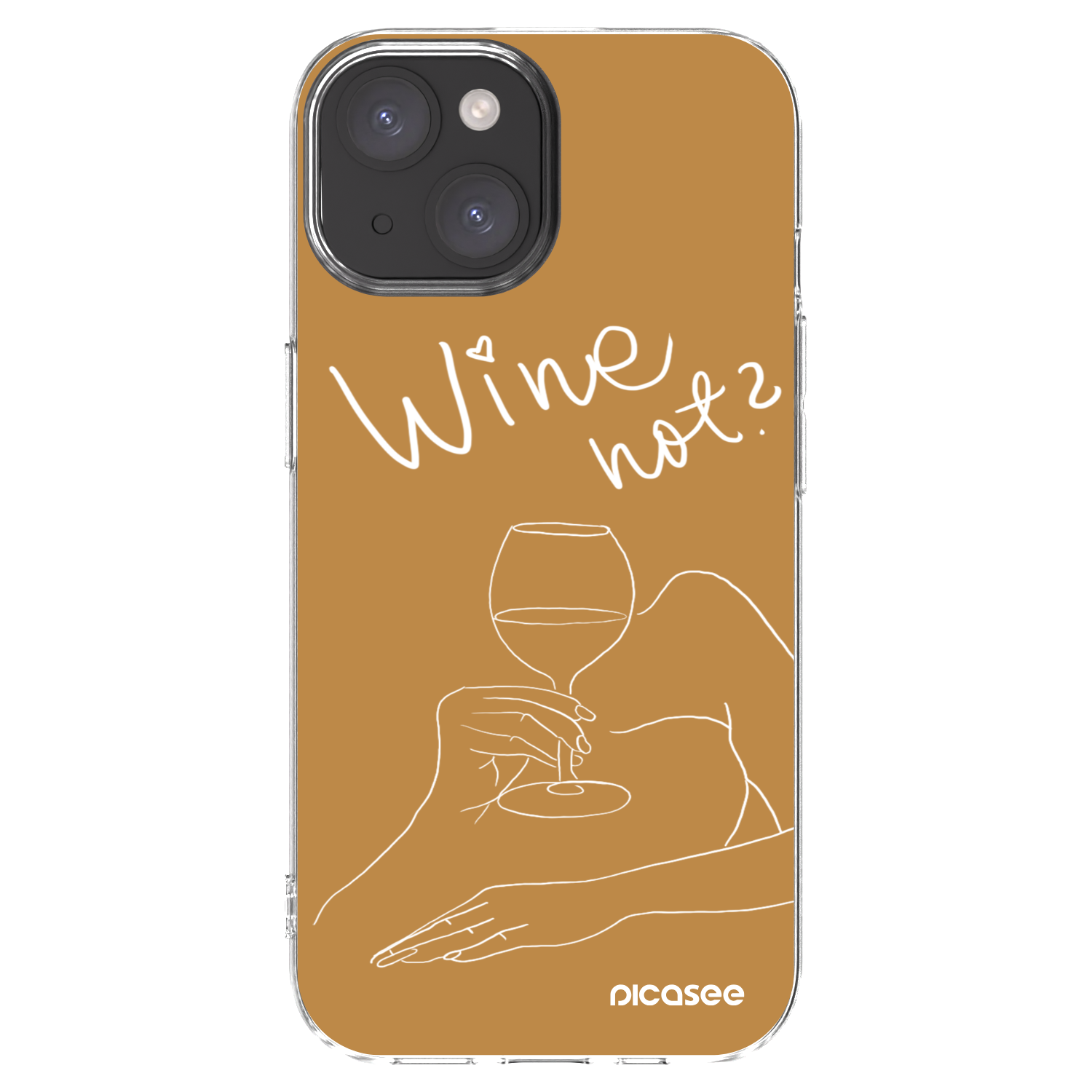 Picasee silikonski prozorni ovitek za Apple iPhone 15 - Wine not