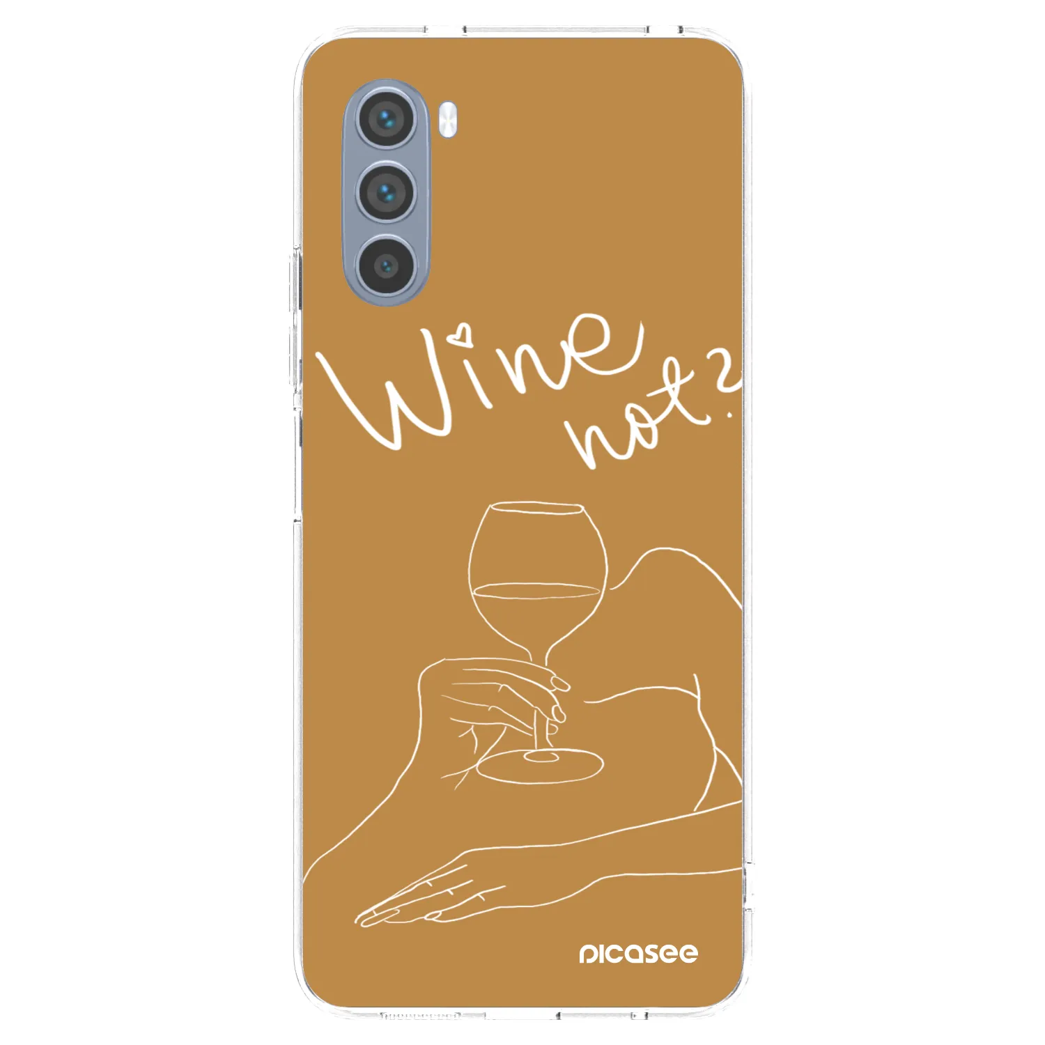 Picasee silikonski prozorni ovitek za Motorola Moto G62 - Wine not