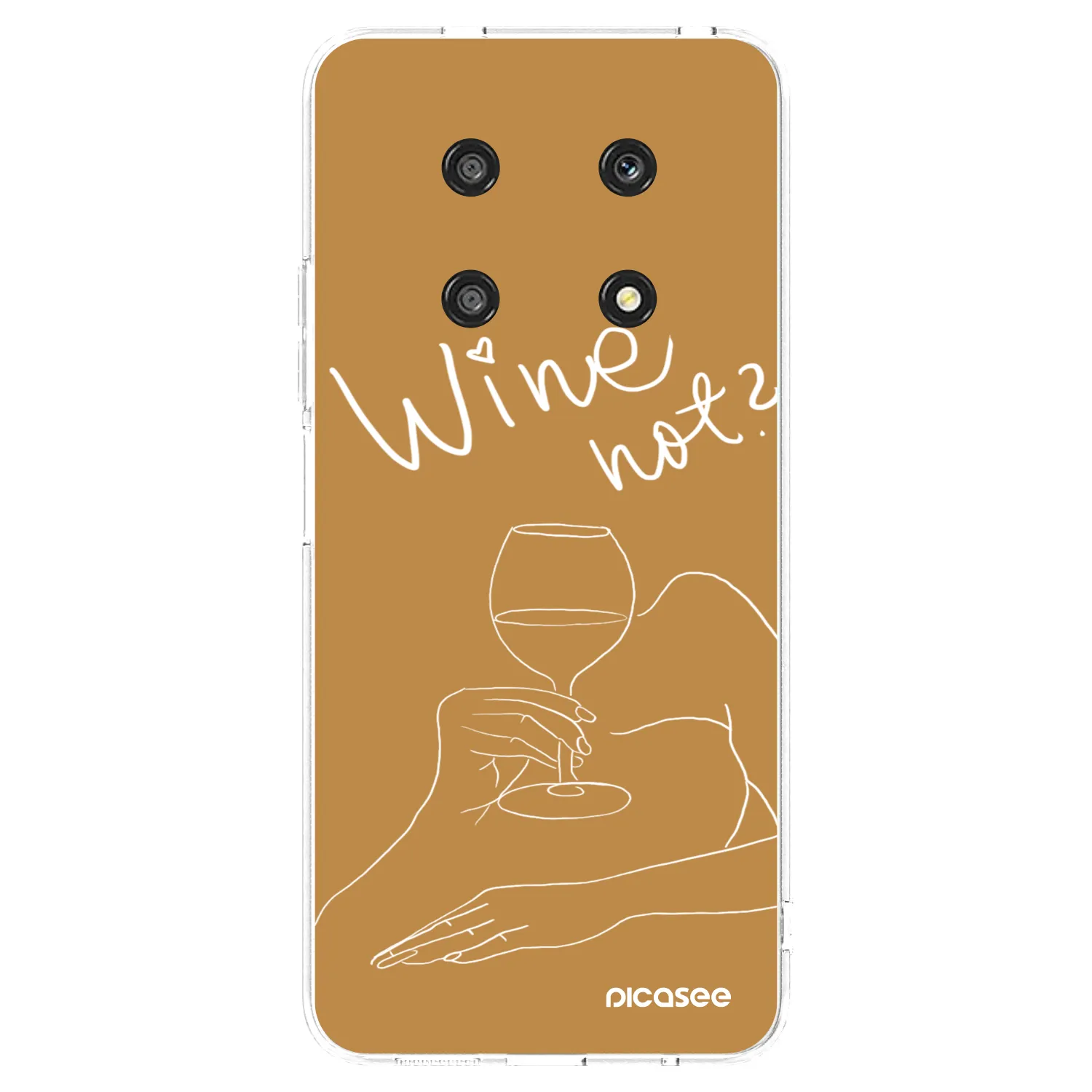Picasee silikonski prozorni ovitek za Honor Magic4 Lite 5G - Wine not