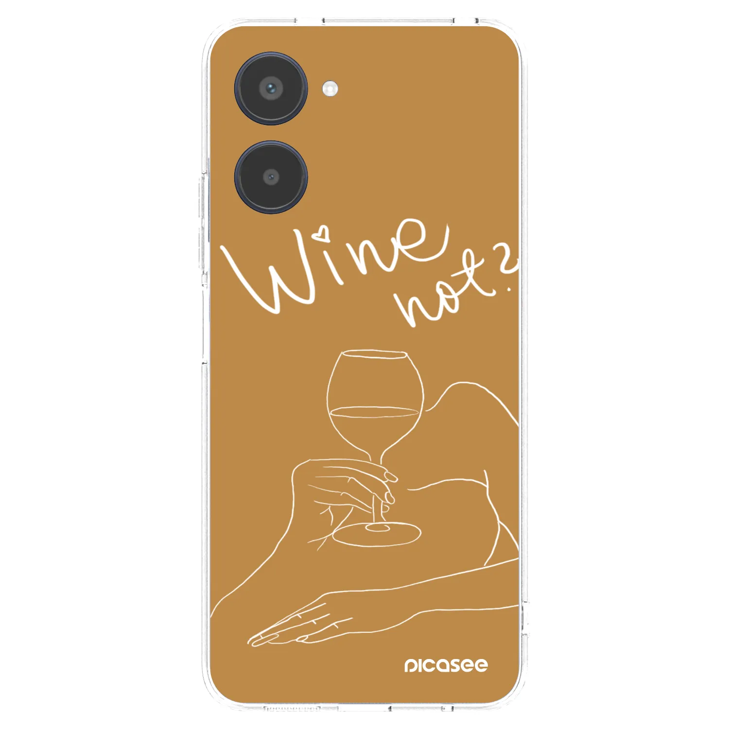 Picasee silikonski prozorni ovitek za Realme 10 4G - Wine not
