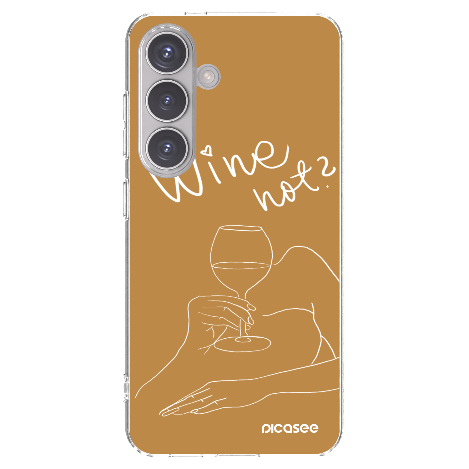 Picasee silikonski prozorni ovitek za Samsung Galaxy S24 S921B 5G - Wine not