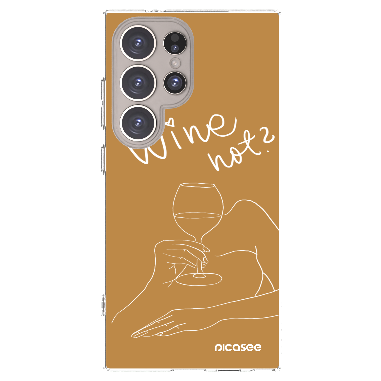 Picasee silikonski prozorni ovitek za Samsung Galaxy S24 Ultra S928B 5G - Wine not