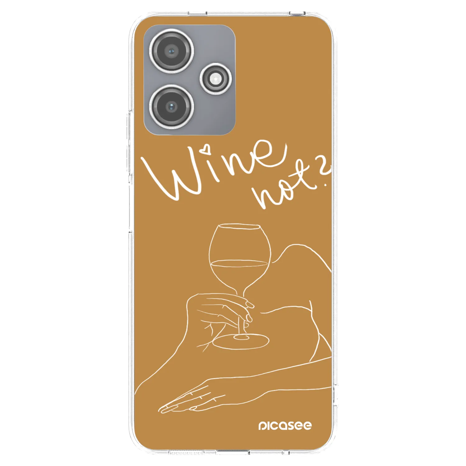 Picasee silikonski prozorni ovitek za Xiaomi Redmi 12 5G - Wine not