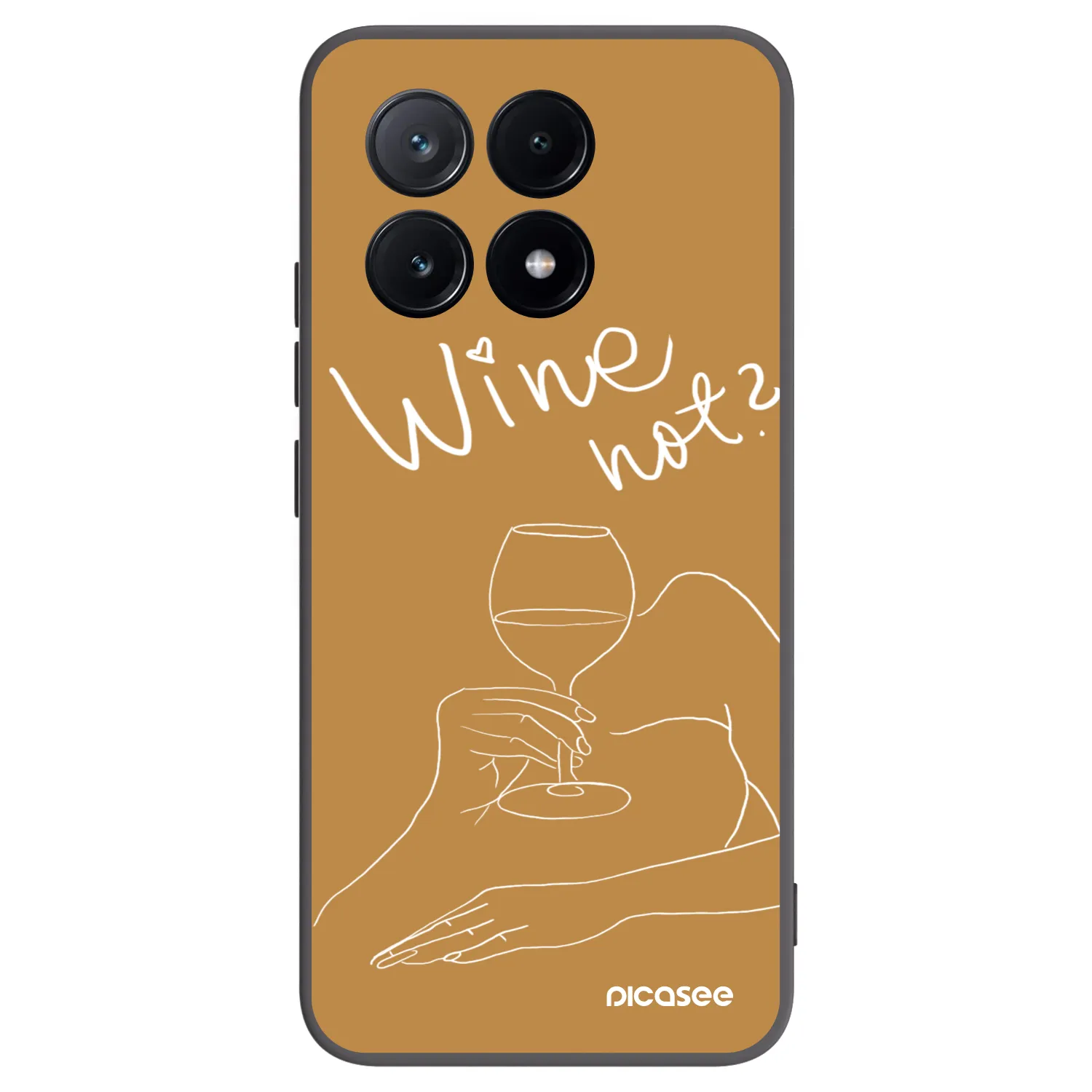 Picasee silikonski črni ovitek za Xiaomi Poco X6 Pro - Wine not