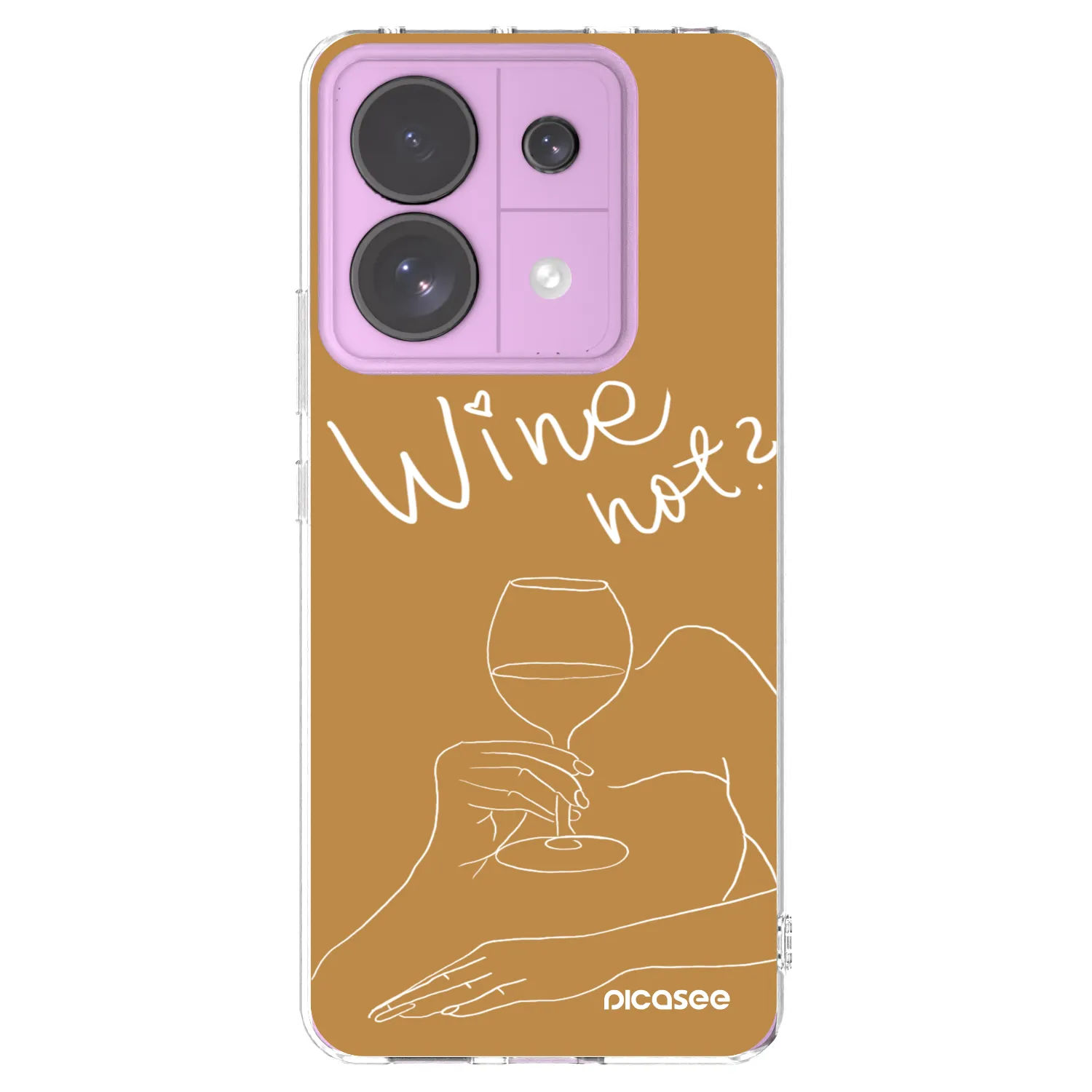 Picasee silikonski prozorni ovitek za Xiaomi Redmi Note 13 Pro 5G - Wine not