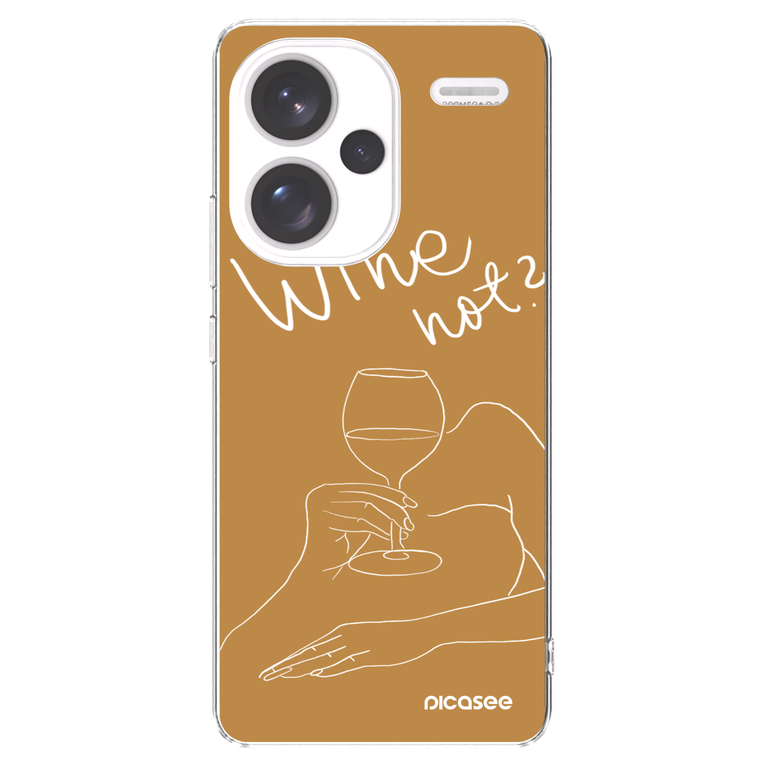 Picasee silikonski prozorni ovitek za Xiaomi Redmi Note 13 Pro+ 5G - Wine not